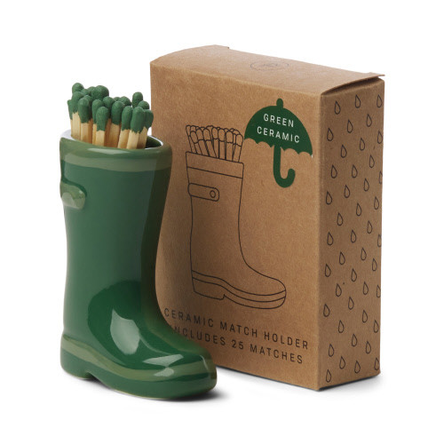 Dark Green Wellington Boot Match Holder
