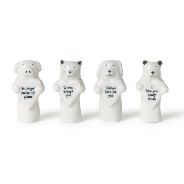 East Of India Porcelain Animal With Heart In Gift Box 2