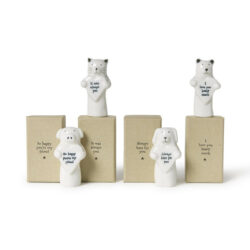 East Of India Porcelain Animal With Heart In Gift Box