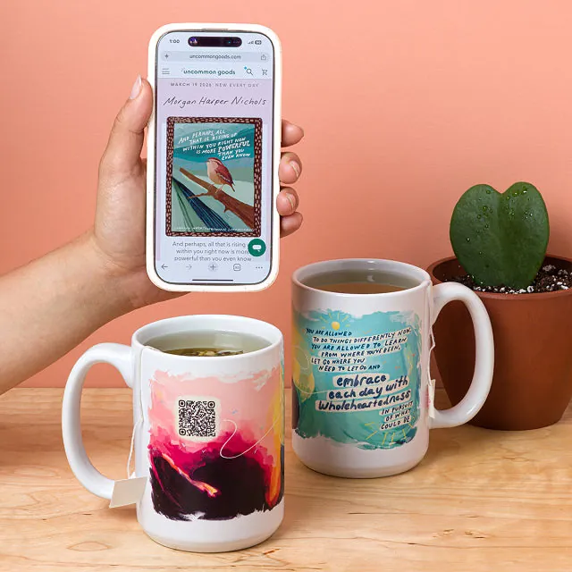 Embrace Each Day Morgan Harper Nichols Qr Mug Embrace Each Day Morgan Harper Nichols Qr Mug