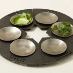 Flame-cut Modular Seder Plate 1