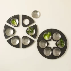 Flame-cut Modular Seder Plate