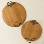 French Oak Wine Barrel Serving Platter 34