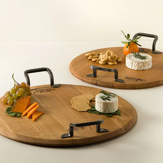 French Oak Wine Barrel Serving Platter French Oak Wine Barrel Serving Platter