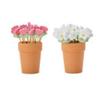 Garden Blooms Flower Pot With Picks