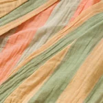 Gauzy Turkish Cotton Striped Robe 2