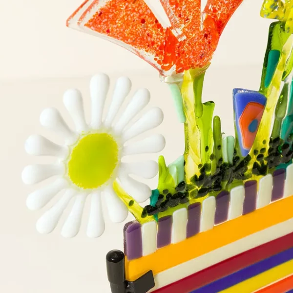 Happy Blooms Glass Sculpture 1