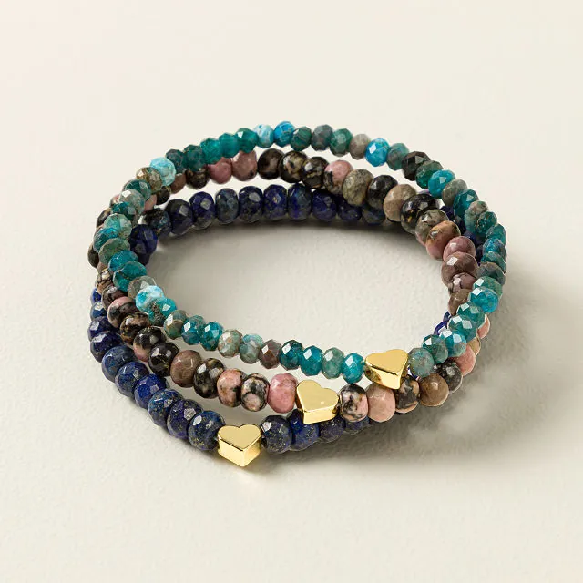 Hidden Heart Beaded Bracelet