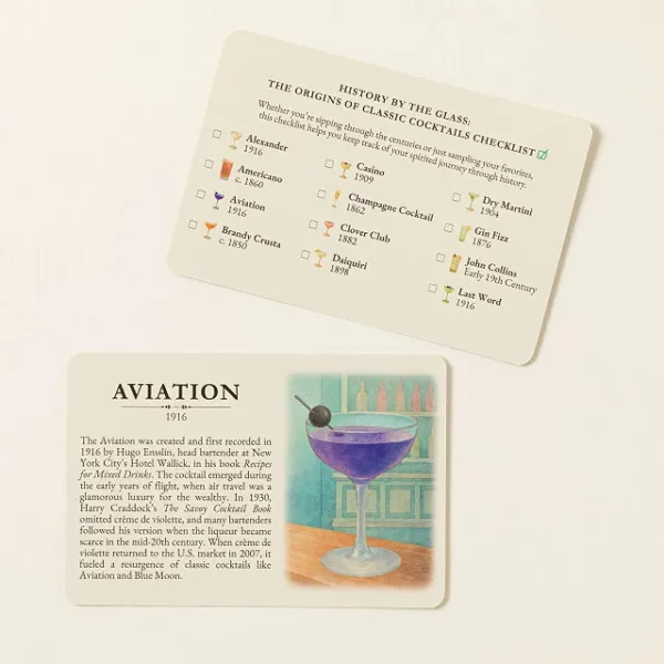 History By The Glass Cocktail Recipe Box 3