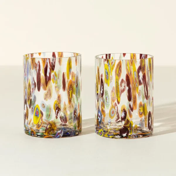 Kaleidoscope Glass Tumblers - Set Of 2 2