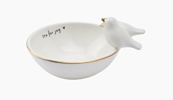 Lovebird Ceramic Trinket Bowl 1