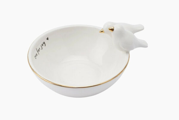 Lovebird Ceramic Trinket Bowl 3