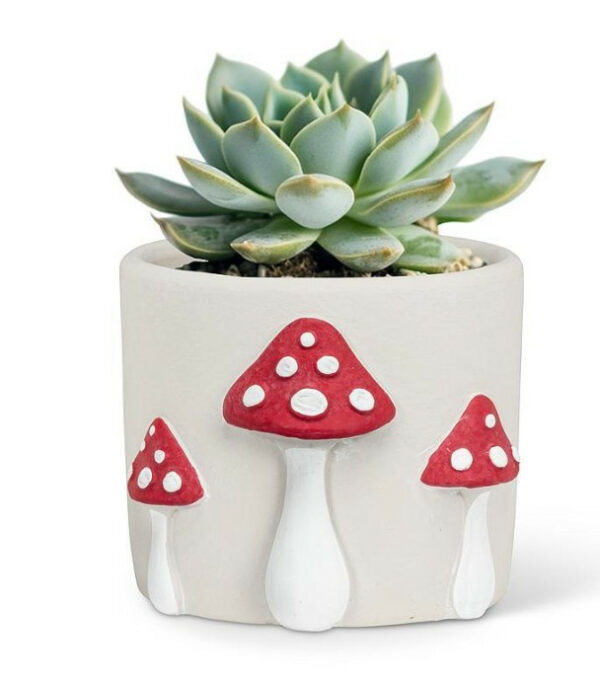 Medium Dotted Mushroom Planter 1