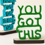 Mini Desktop Affirmation Word Stack Sculptures 1