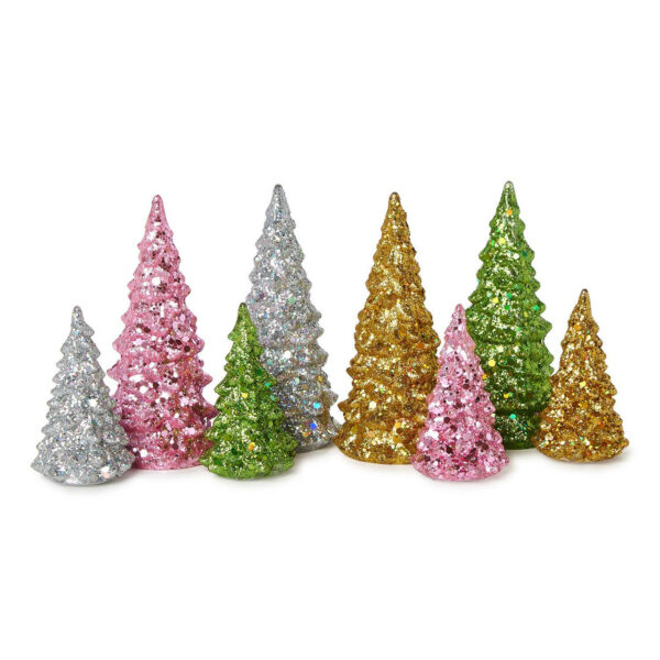 Mini Light-up Glitter Tree, Set Of 2 2