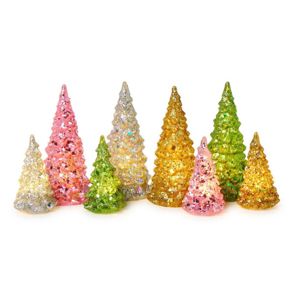 Mini Light-up Glitter Tree, Set Of 2 3