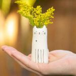 Natural Life Little Bud Vase - Cat