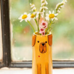 Natural Life Little Bud Vase - Dog