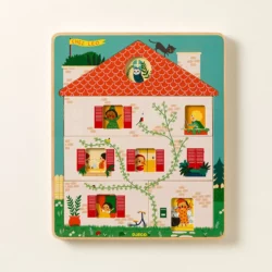 Peek Inside Layered Wooden Toddler Puzzle