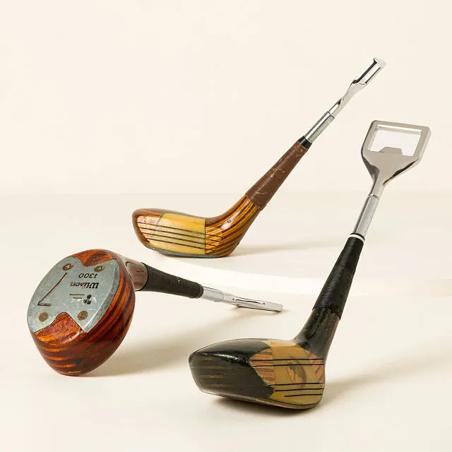 Reclaimed Golf Club Bottle Opener