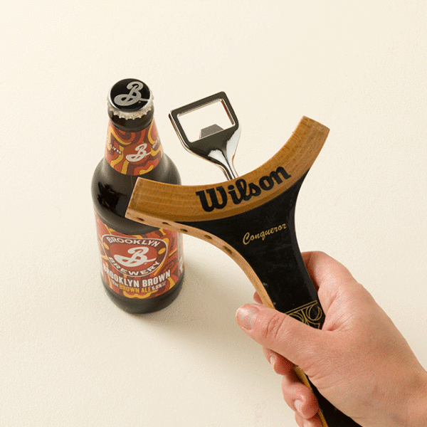 Reclaimed Tennis Racquet Bottle Opener 1