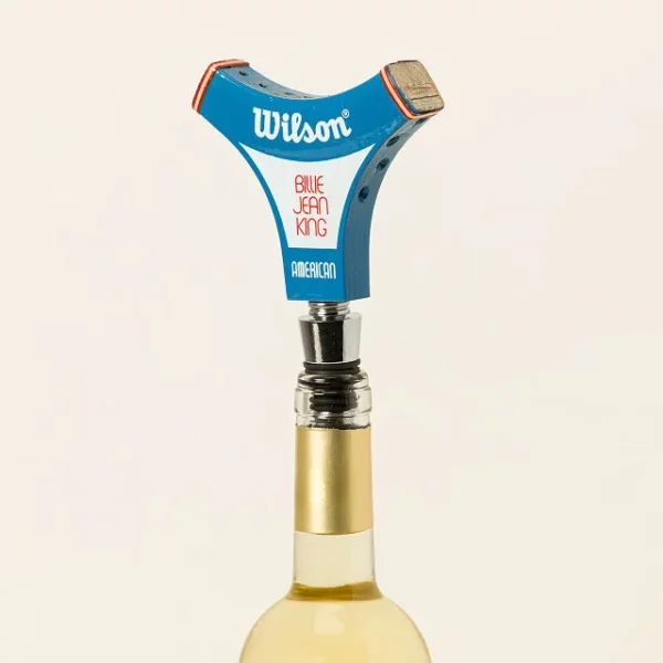 Reclaimed Tennis Racquet Wine Tool 5