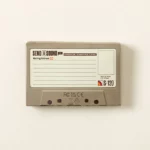 Record Your Own Message Mix Tape Greetings Card 1