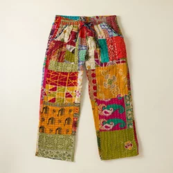 Repurposed Sari Kantha Pants