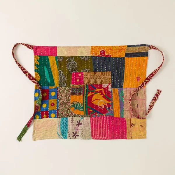 Repurposed Sari Skirt Apron 3