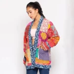 Reversible Cotton Sari Kantha Jacket 1