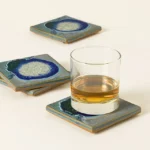 Shades Of Blue Ceramic Coasters - Set Of 4 1