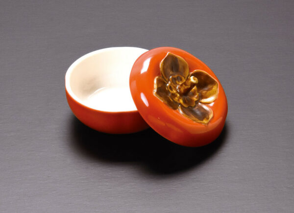Small Ceramic Persimmon Container 1