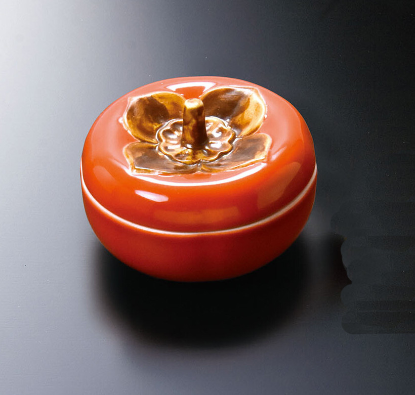 Small Ceramic Persimmon Container Small Ceramic Persimmon Container