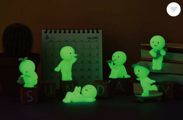 Smiski Mini Glow Figure Blind Box - Sunday Series 3