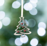 Sparkling Pewter Tree Ornament 2