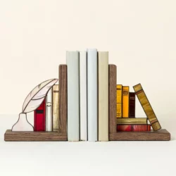 Stained Glass Library Bookends
