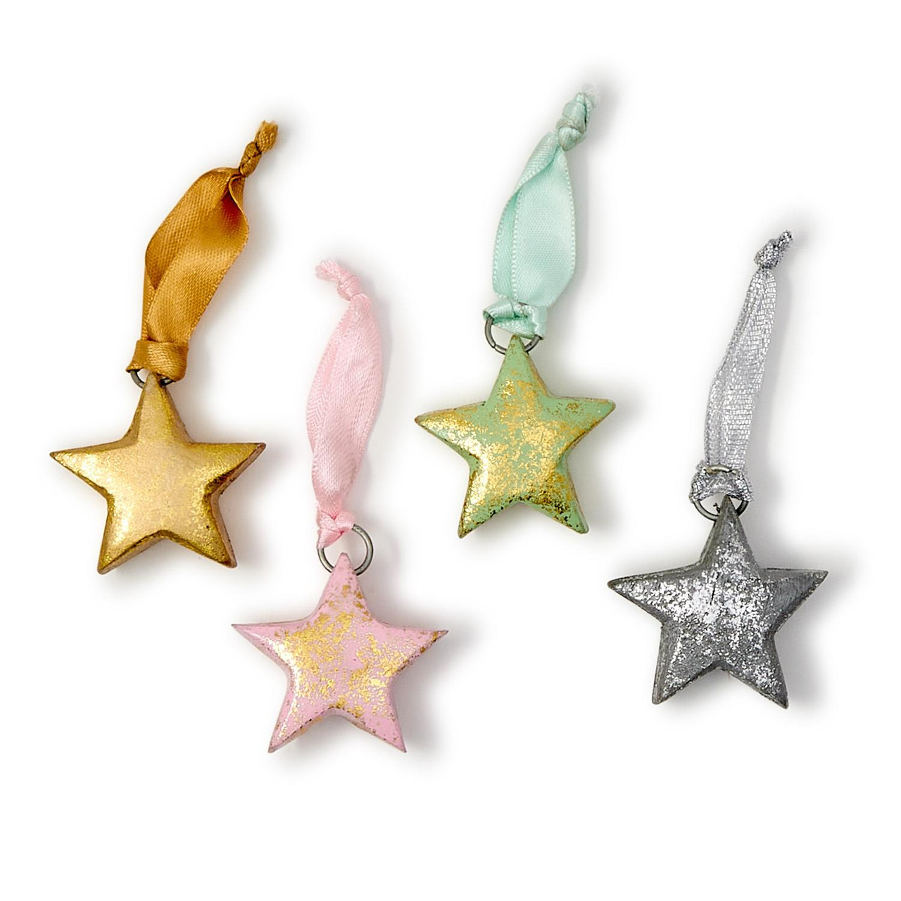 Star Ornaments, Set Of 4 Star Ornaments, Set Of 4