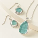Sterling Silver Aqua Tides Sea Glass Jewelry 1
