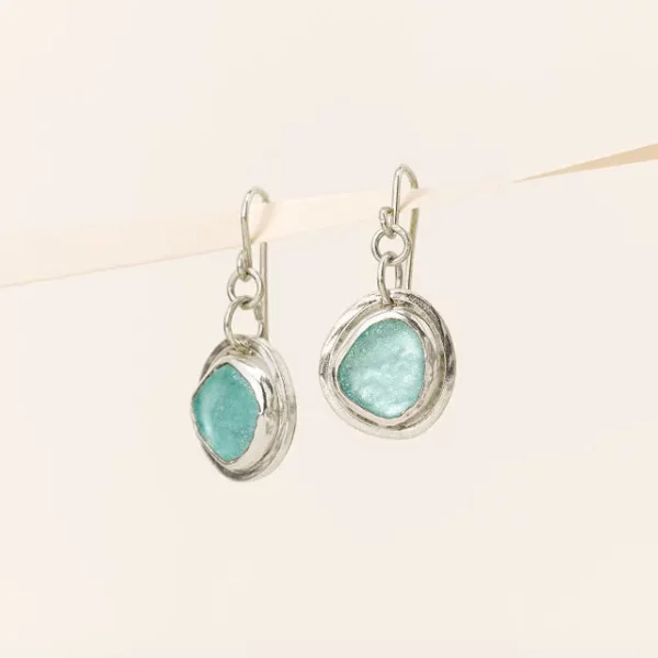 Sterling Silver Aqua Tides Sea Glass Jewelry 4