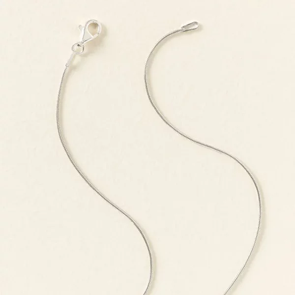 Sterling Silver Sea Glass Spiral Necklace 3