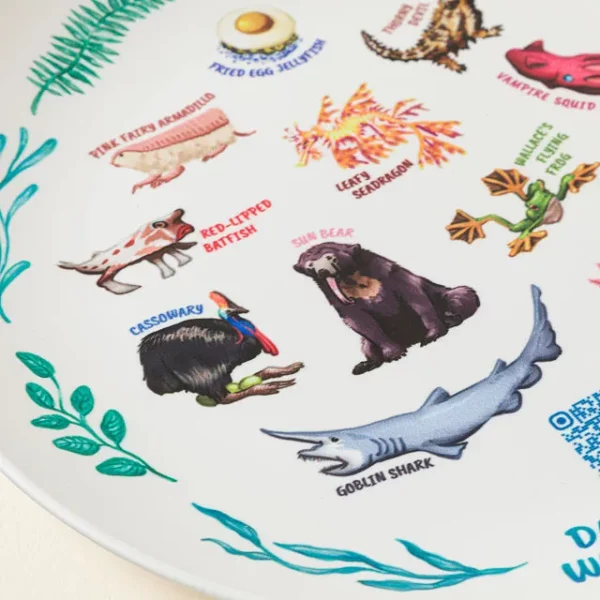 Weird Animal Fact Everyday Qr Kids Plate 2