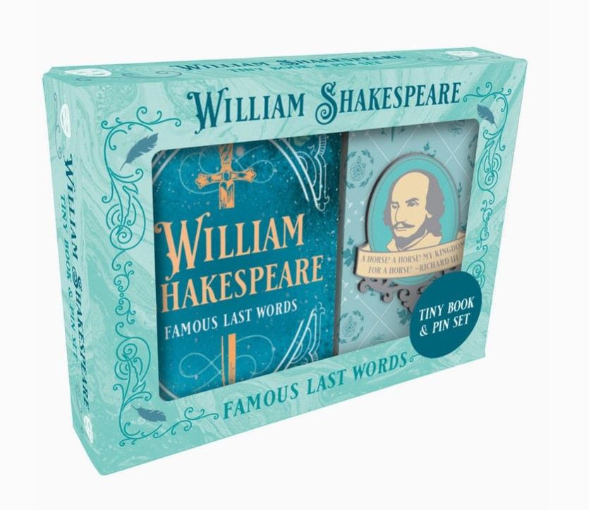 William Shakespeare Tiny Book And Pin Set