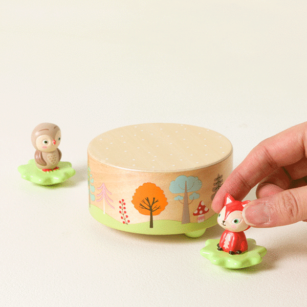 Woodland Melody Dance & Spin Music Box 1