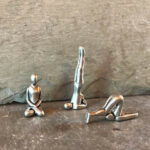 3 Piece Mini Pewter Yoga Set 1