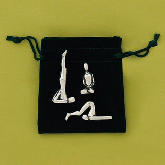 3 Piece Mini Pewter Yoga Set