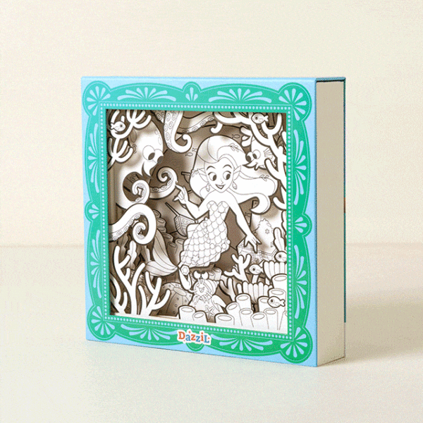 3d Coloring Slide Shadowbox Art 2