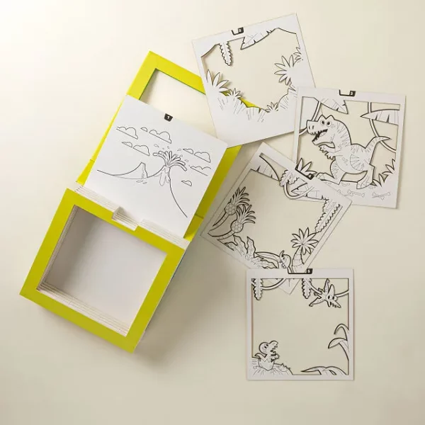 3d Coloring Slide Shadowbox Art 4