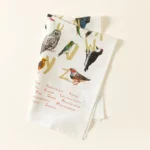 Alphabet In Birds Tea Towel 2