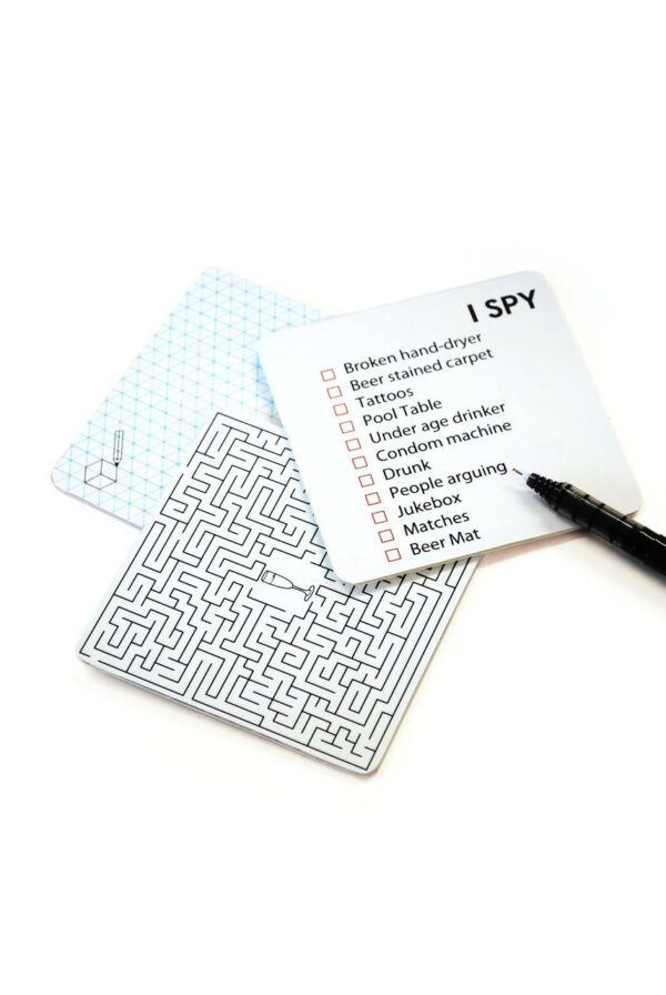 Bar Games Drink Coasters, Set Of 30 1