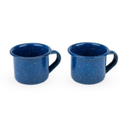Blue Enamel Shotespresso Mug Set Of 2